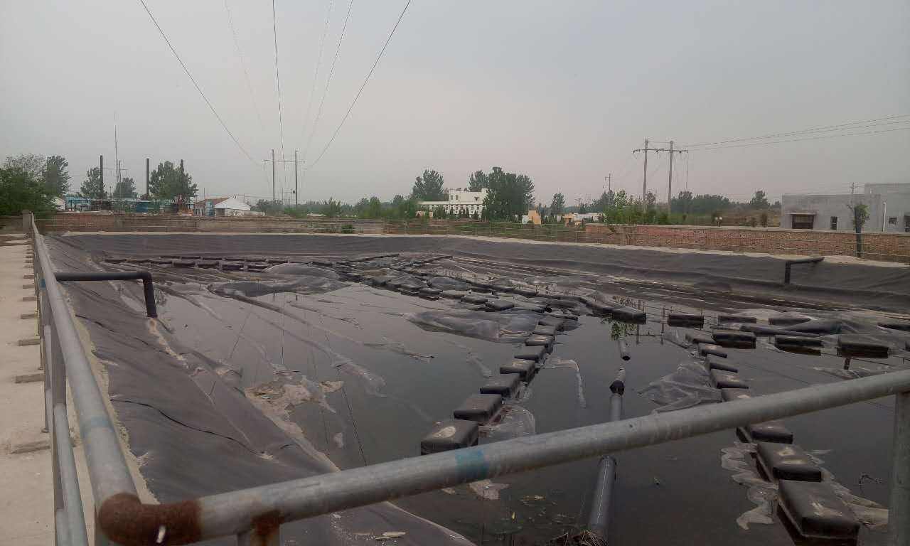 “黑膜沼液池”是由壩體、管道和HDPE膜組成的一種壩型結構。其特點是:池內儲水量大，污水停留時間長，既可節約肥料成本，又有利于保護土地資源。